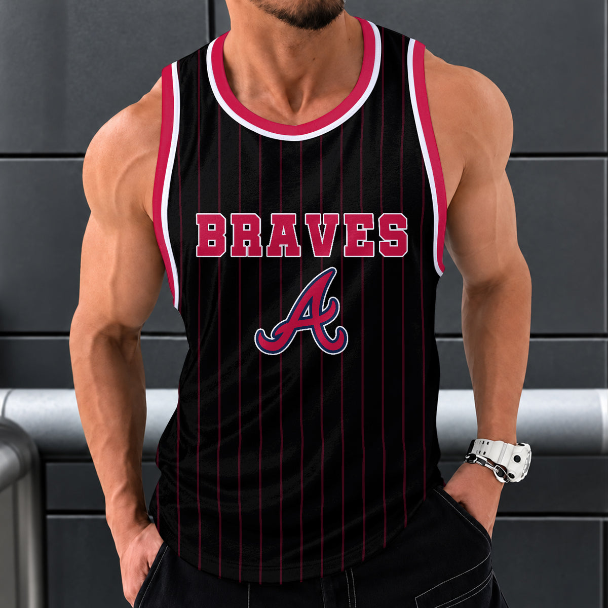[FLASH SALE] NEW CUSTOMIZED MLB09 ABS ATLANTA BRAVES UNISEX TANK TOP