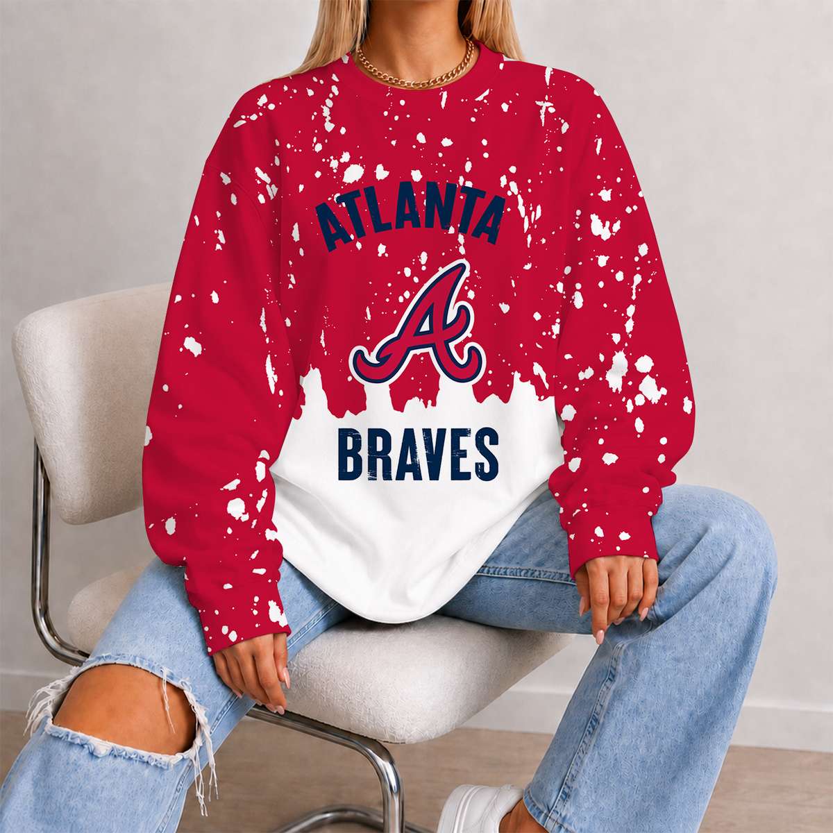 [FLASH SALE] NEW CUSTOMIZED MLB09 ABS ATLANTA BRAVES UNISEX SWEATSHIRT