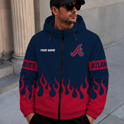 [FLASH SALE] NEW CUSTOMIZED MLB09 ABS ATLANTA BRAVES WINDBREAKER JACKET