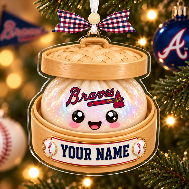 [FLASH SALE] NEW CUSTOMIZED MLB09 ABS ATLANTA BRAVES CHRISTMAS ACRYLIC ORNAMENT