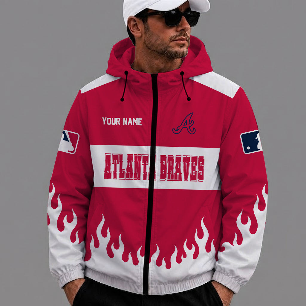 [FLASH SALE] NEW CUSTOMIZED MLB09 ABS ATLANTA BRAVES WINDBREAKER JACKET