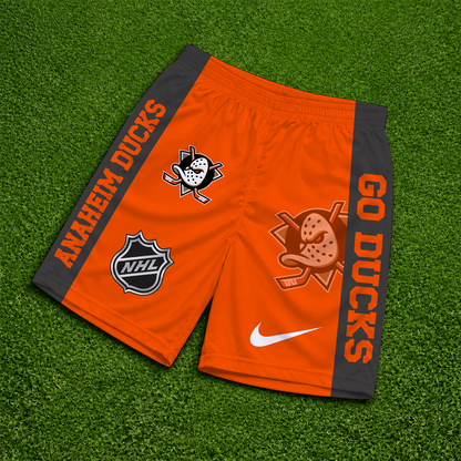 [SUPER SALE] NEW CUSTOMIZED NHL09 AHD ANAHEIM DUCKS SHORT PANTS