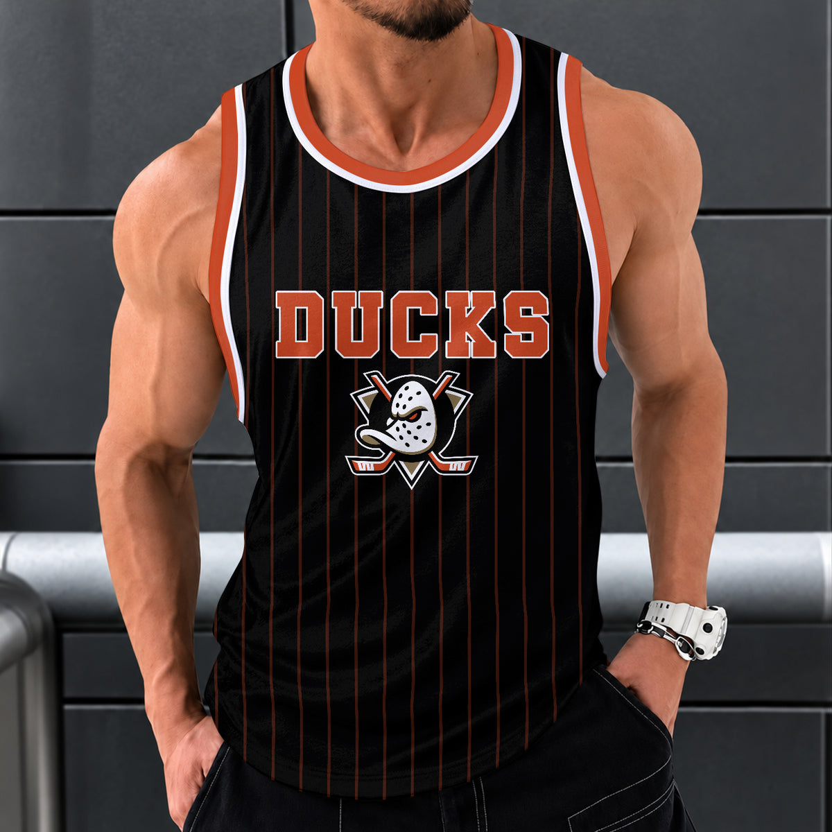 [SUPER SALE] NEW CUSTOMIZED NHL09 AHD ANAHEIM DUCKS UNISEX TANK TOP