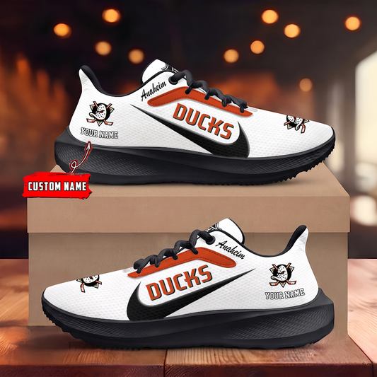 [SUPER SALE] NEW CUSTOMIZED NHL09 AHD ANAHEIM DUCKS ROAD RUNNING SHOES