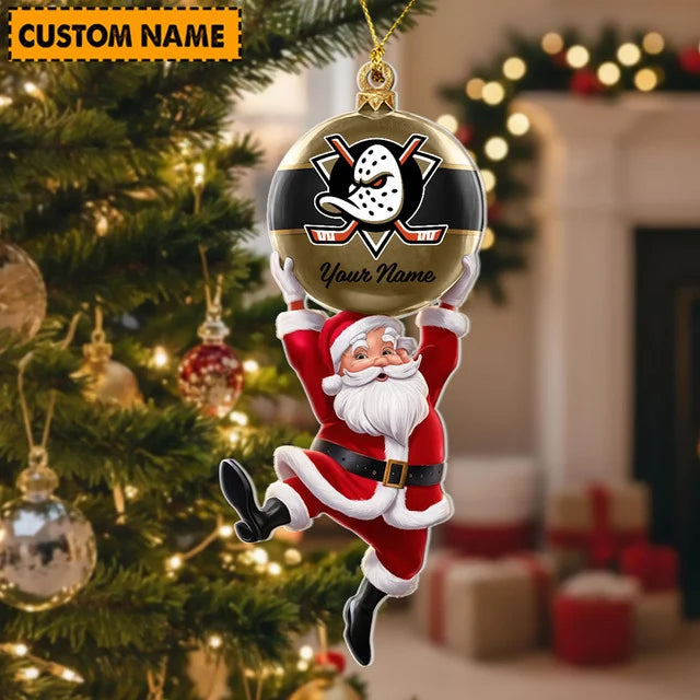 [SUPER SALE] NEW CUSTOMIZED NHL09 AHD ANAHEIM DUCKS CHRISTMAS ACRYLIC ORNAMENT