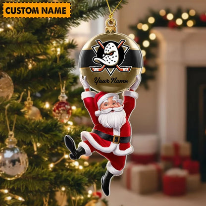 [SUPER SALE] NEW CUSTOMIZED NHL09 AHD ANAHEIM DUCKS CHRISTMAS ACRYLIC ORNAMENT