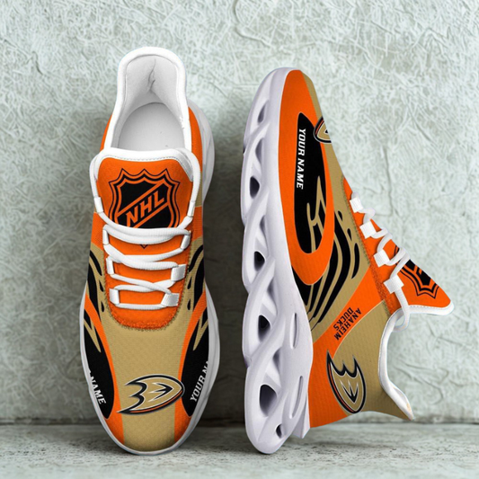 [SUPER SALE ] NEW CUSTOMIZED NHL09 AHD ANAHEIM DUCKS MAX SOUL SHOES