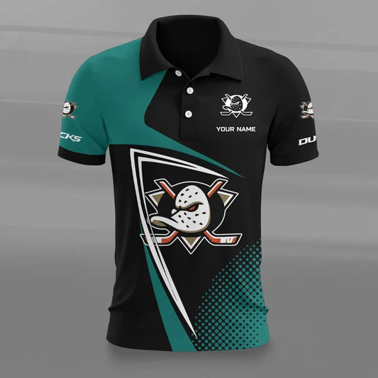 [SUPER SALE] NEW CUSTOMIZED NHL09 AHD ANAHEIM DUCKS POLO SHIRT