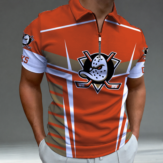 [SUPER SALE] NEW CUSTOMIZED NHL09 AHD ANAHEIM DUCKS POLO SHIRT