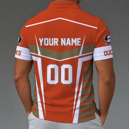[SUPER SALE] NEW CUSTOMIZED NHL09 AHD ANAHEIM DUCKS POLO SHIRT