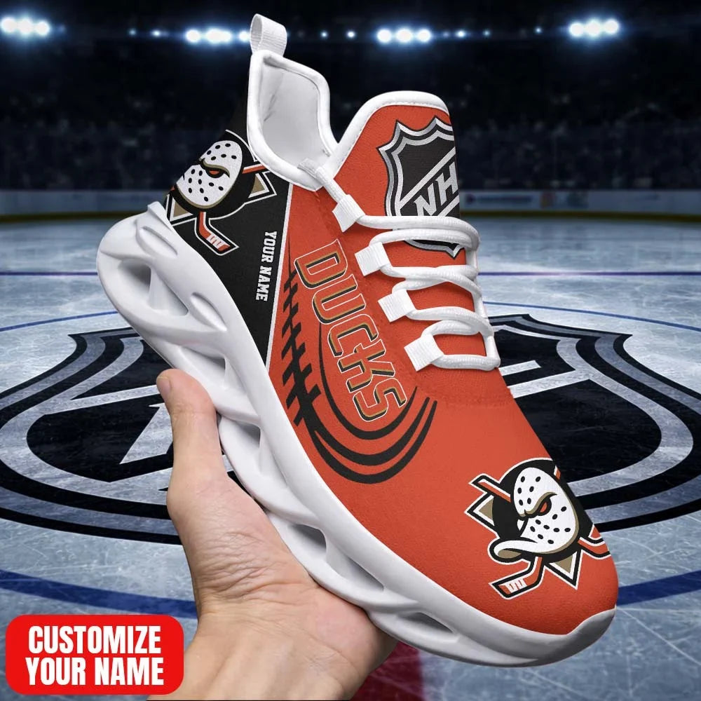 [SUPER SALE] NEW CUSTOMIZED NHL09 AHD AH DUCKS PREMIUM CLUNKY SNEAKERS