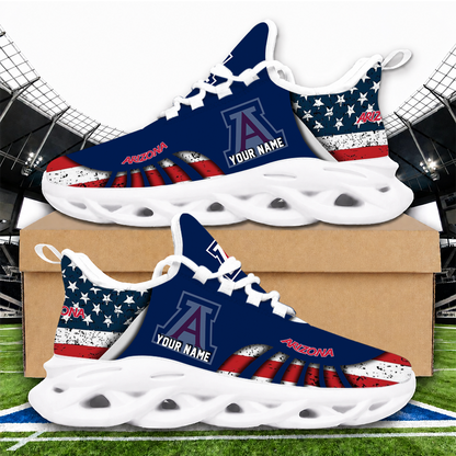 [FAN FAVORITE] NEW CUSTOMIZED NCAA MAM09 ARW ARIZONA WILDCATS STRAPPY UNISEX CLUNKY SNEAKERS