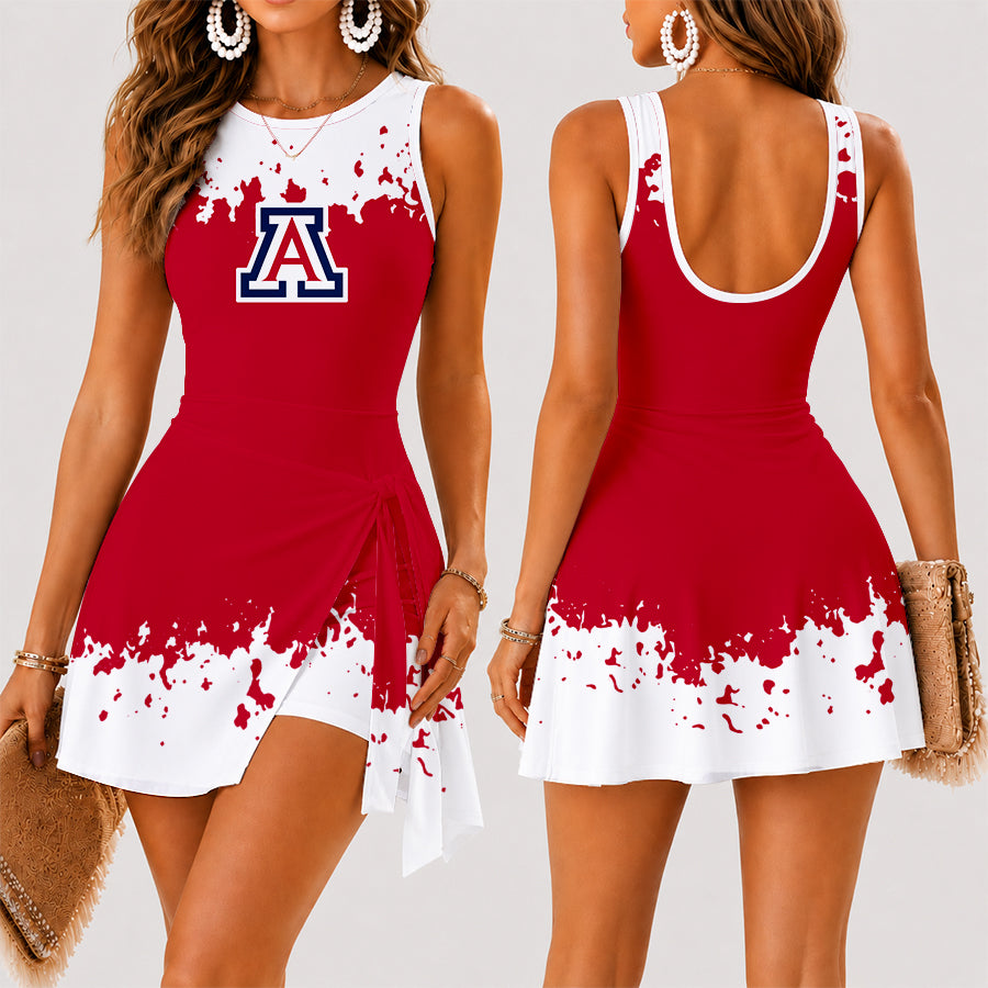 [FAN FAVORITE] NEW CUSTOMIZED NCAA MAM09 ARW ARIZONA WILDCATS WOMEN'S SUMMER SKORT DRESS