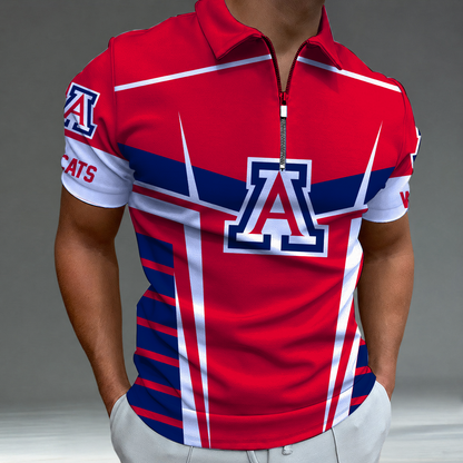[FAN FAVORITE] NEW CUSTOMIZED NCAA MAM09 ARW ARIZONA WILDCATS STRAPPY POLO SHIRT