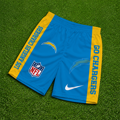 [SPECIAL OFFER] NEW CUSTOMIZED NFL09 LAC LOS ANGELES CHARGERS SHORT PANTS