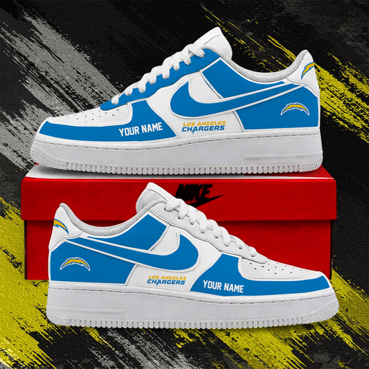 [SPECIAL OFFER] NEW CUSTOMIZED NFL09 LAC LOS ANGELES CHARGERS AF1 SHOES