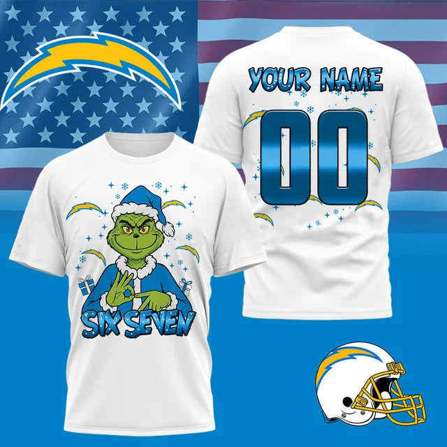 [SPECIAL OFFER] NEW CUSTOMIZED NFL09 LAC LOS ANGELES CHARGERS T-SHIRT, HOODIE, ZIP HOODIE