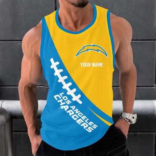 [SPECIAL OFFER] NEW CUSTOMIZED NFL09 LAC LOS ANGELES CHARGERS UNISEX TANK TOP