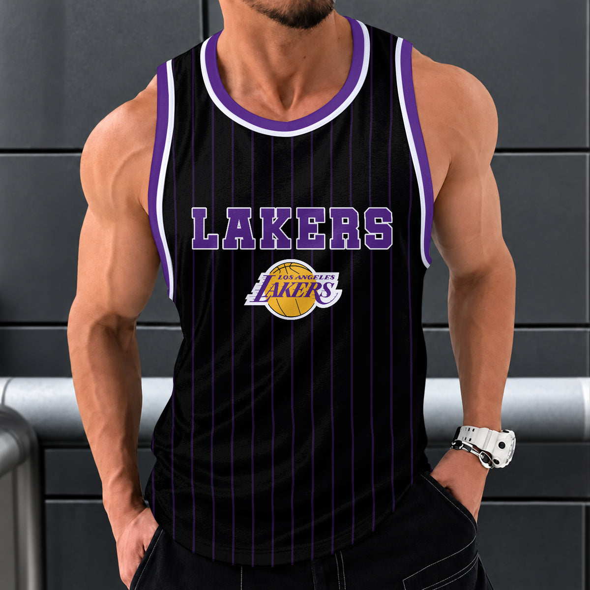 [HOT DEAL] NEW CUSTOMIZED NBA09 LLA LOS ANGELES LAKERS UNISEX TANK TOP