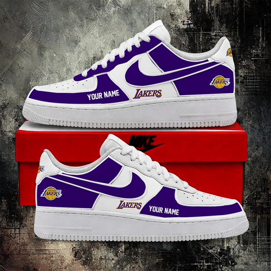 [HOT DEAL] NEW CUSTOMIZED NBA09 LLA LOS ANGELES LAKERS AF1 SHOES