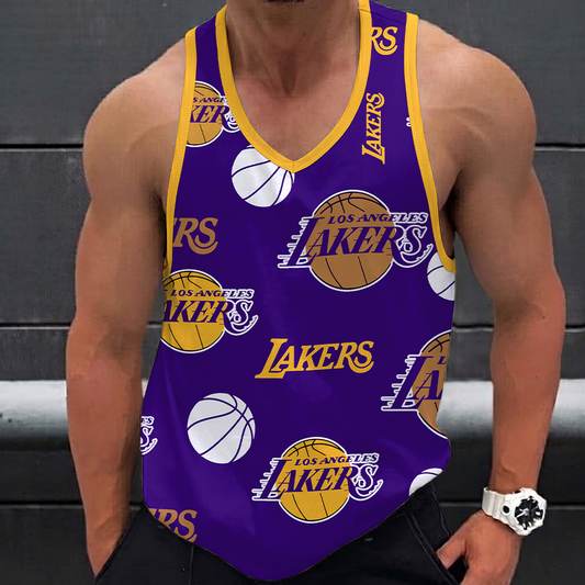 [HOT DEAL] NEW CUSTOMIZED NBA09 LLA LOS ANGELES LAKERS UNISEX TANK TOP