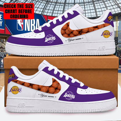 [HOT DEAL] NEW CUSTOMIZED NBA09 LLA LOS ANGELES LAKERS AF1 SHOES