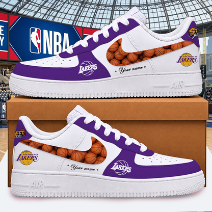 [HOT DEAL] NEW CUSTOMIZED NBA09 LLA LOS ANGELES LAKERS AF1 SHOES