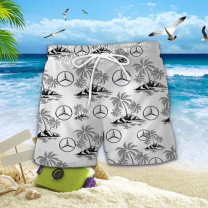 [FAN MUST-HAVE] NEW CUSTOMIZED F109 MER MERCEDES UNISEX HAWAIIAN SHIRT & SHORTS SET