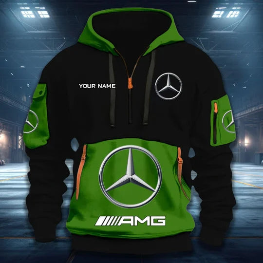 [FAN MUST-HAVE] NEW CUSTOMIZED F109 MER MERCEDES QUARTER ZIP HOODIE