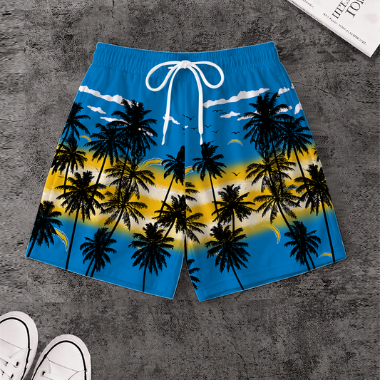 [SPECIAL OFFER] NEW CUSTOMIZED NFL09 LAC LOS ANGELES CHARGERS SHORT PANTS