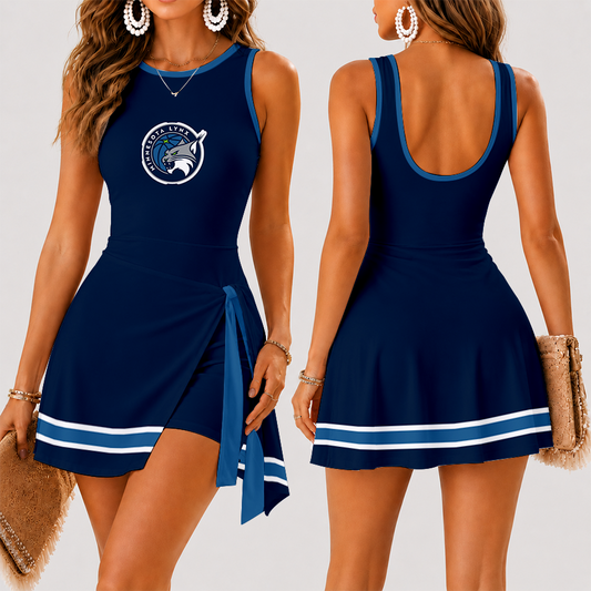 [FAN FAVORITE] NEW CUSTOMIZED WNBA09 MNL MINNESOTA LYNX WOMEN'S SUMMER SKORT DRESS