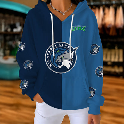 [FAN FAVORITE] NEW CUSTOMIZED WNBA09 MNL MINNESOTA LYNX RIBBED HOODIE & SWEATSHIRT