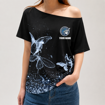 [FAN FAVORITE] NEW CUSTOMIZED WNBA09 MNL MINNESOTA LYNX OFF-SHOULDER SHIRT