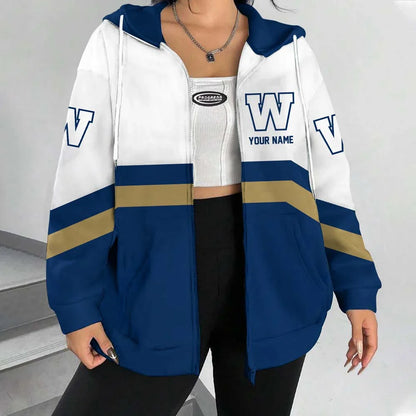 [FAN EXCLUSIVE] NEW CUSTOMIZED CFL09 WPG WINNIPEG BLUE BOMBERS HOODIE & ZIP HOODIE