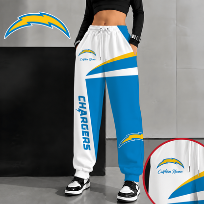 [SPECIAL OFFER] NEW CUSTOMIZED NFL09 LAC LOS ANGELES CHARGERS SWEATPANTS
