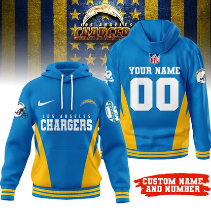 [SPECIAL OFFER] NEW CUSTOMIZED NFL09 LAC LOS ANGELES CHARGERS T-SHIRT, HOODIE, ZIP HOODIE