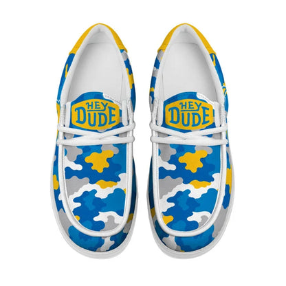[SPECIAL OFFER] NEW CUSTOMIZED NFL09 LAC LOS ANGELES CHARGERS LOAFER SHOES