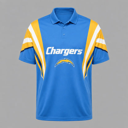 [SPECIAL OFFER] NEW CUSTOMIZED NFL09 LAC LOS ANGELES CHARGERS POLO SHIRT