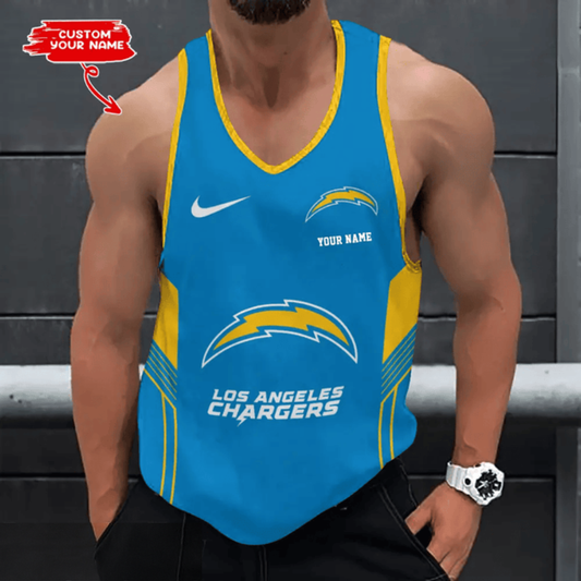 LIMITED EDITION - NEW CUSTOMIZED NFL09 LAC LOS ANGELES CHARGERS UNISEX TANK TOP