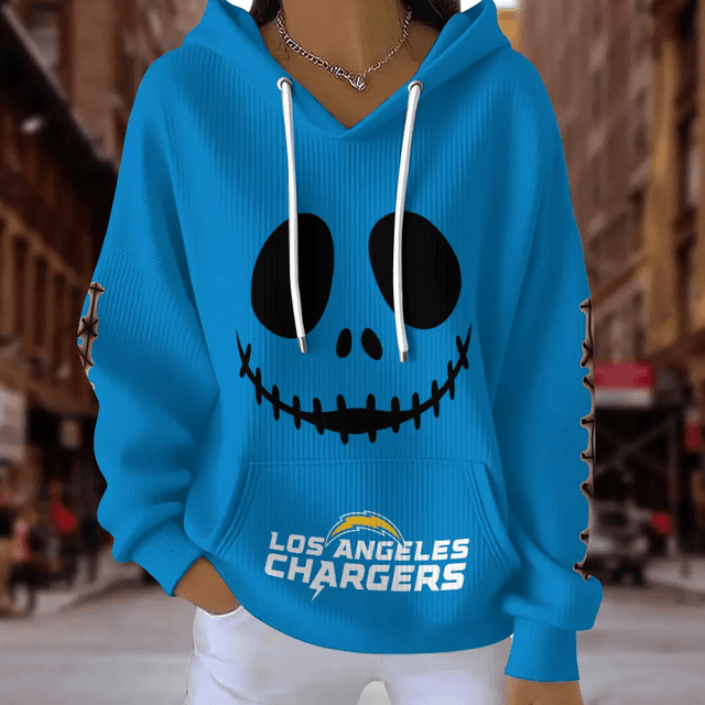 [SPECIAL OFFER] NEW CUSTOMIZED NFL09 LAC LOS ANGELES CHARGERS RIBBED HOODIE & SWEATSHIRT