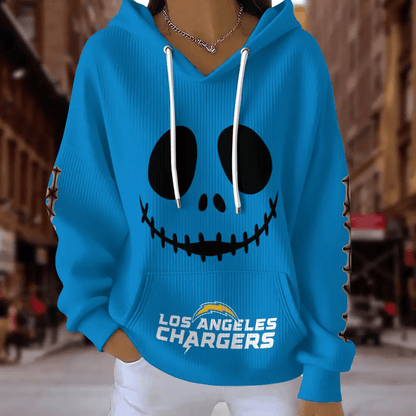 [SPECIAL OFFER] NEW CUSTOMIZED NFL09 LAC LOS ANGELES CHARGERS RIBBED HOODIE & SWEATSHIRT