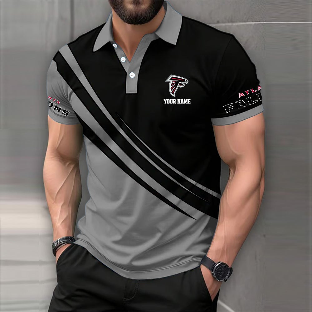 [SPECIAL OFFER] NEW CUSTOMIZED NFL18 ATF ATLANTA FALCONS POLO SHIRT