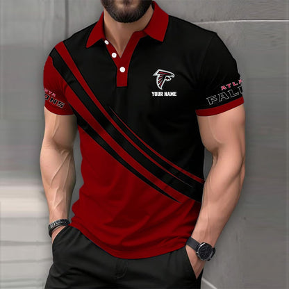 [SPECIAL OFFER] NEW CUSTOMIZED NFL18 ATF ATLANTA FALCONS POLO SHIRT
