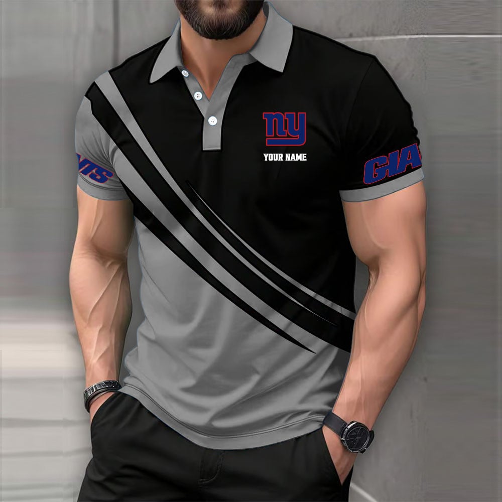 [SPECIAL OFFER] NEW CUSTOMIZED NFL32 NYG NEW YORK GIANTS POLO SHIRT