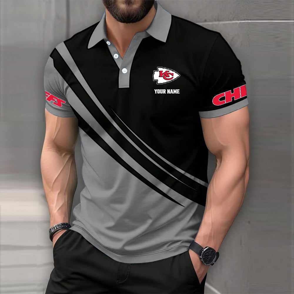 [SPECIAL OFFER] NEW CUSTOMIZED NFL01 KCC KANSAS CITY CHIEFS POLO SHIRT