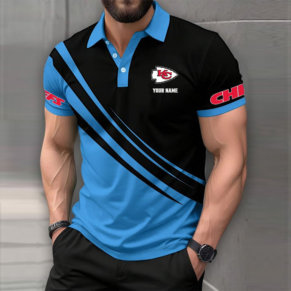 [SPECIAL OFFER] NEW CUSTOMIZED NFL01 KCC KANSAS CITY CHIEFS POLO SHIRT