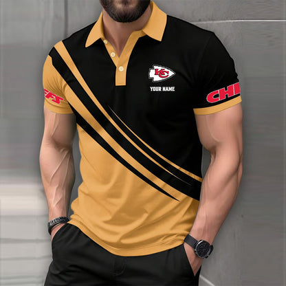 [SPECIAL OFFER] NEW CUSTOMIZED NFL01 KCC KANSAS CITY CHIEFS POLO SHIRT