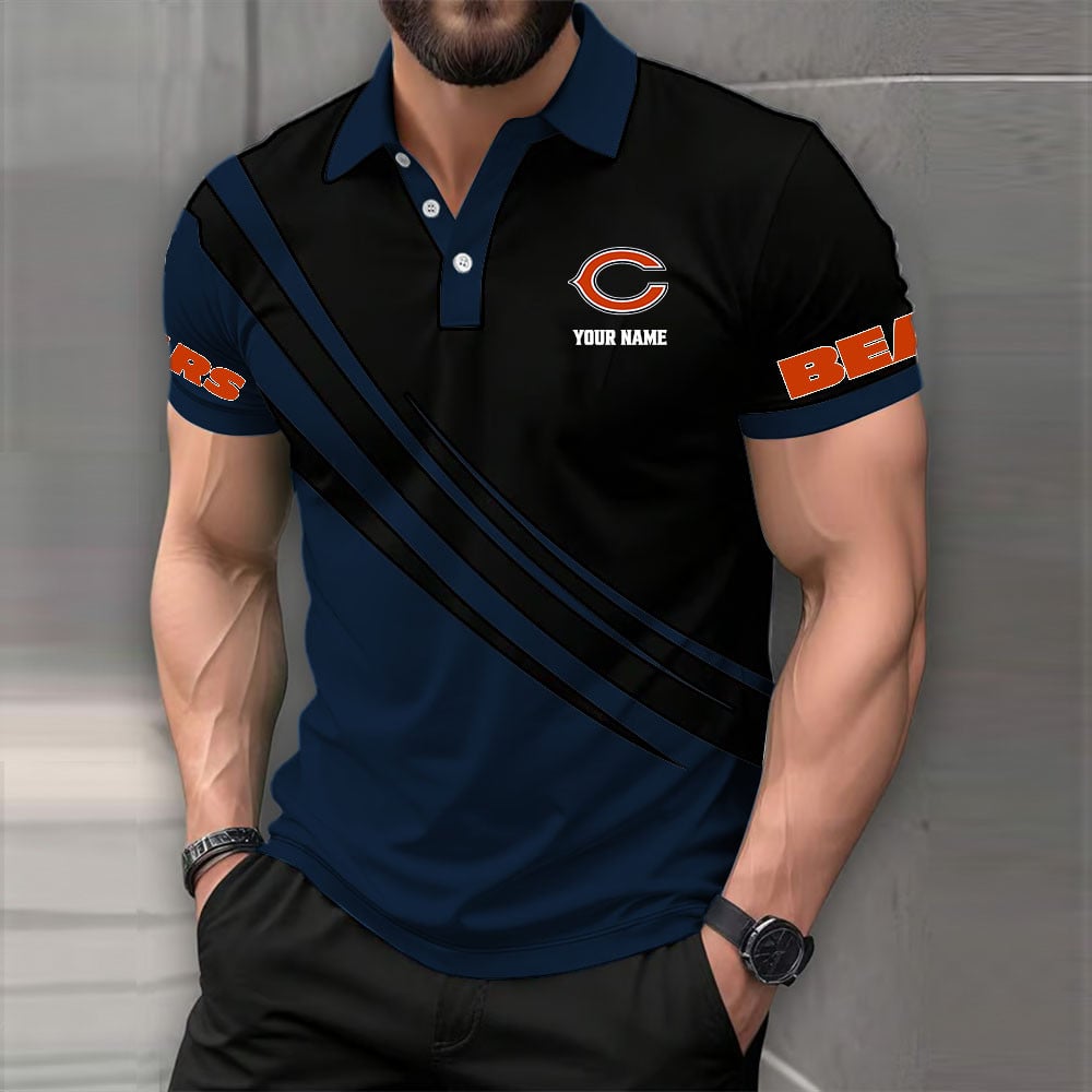 [SPECIAL OFFER] NEW CUSTOMIZED NFL26 CCB CHICAGO BEARS POLO SHIRT