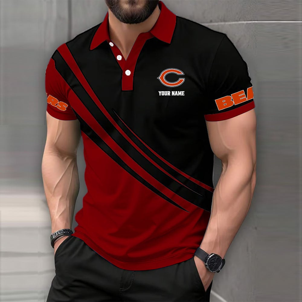 [SPECIAL OFFER] NEW CUSTOMIZED NFL26 CCB CHICAGO BEARS POLO SHIRT