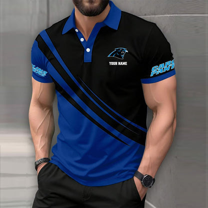 [SPECIAL OFFER] NEW CUSTOMIZED NFL23 CLP CAROLINA PANTHERS POLO SHIRT